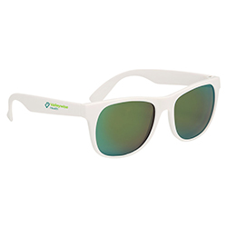 Rubberized Mirrored Sunglasses